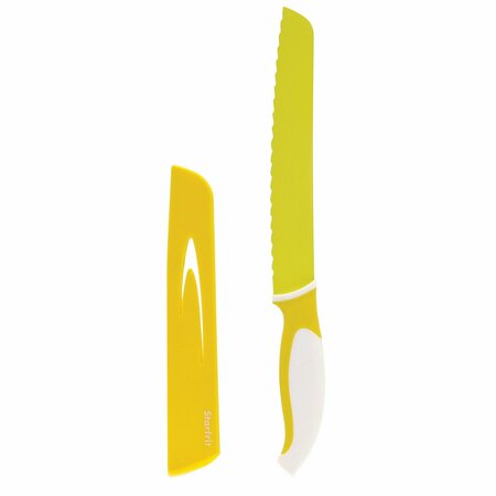 Starfrit 8-In. Bread Knife with Sheath, Yellow 093898-006-NEW1